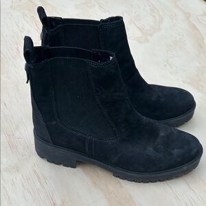 Timberland Courmayeur‎ Valley Chelsea Boots Black Nubuck Women’s Size 10